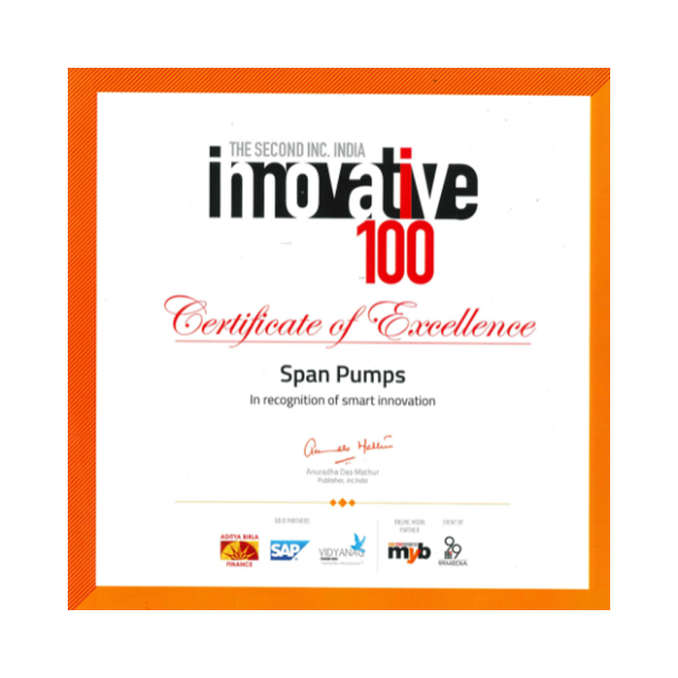 Innovative 100 Certificate